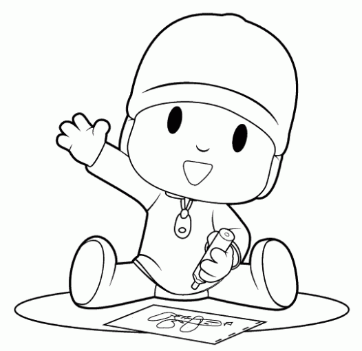 Jogos do Homem de Ferro: Desenhos do Pocoyo para colorir